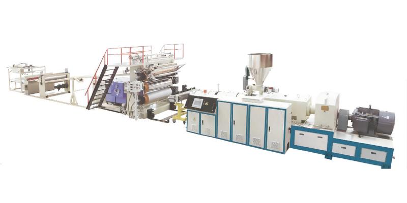 PVC Wide Floor Leather, Waterproof Rolls Extrusion Production Line Equipment